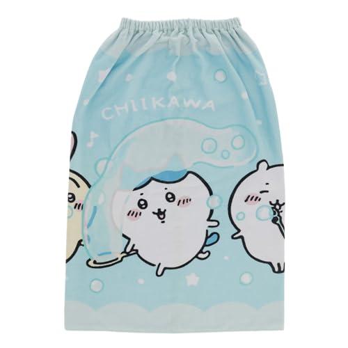 丸眞 80cm丈 巻きタオル ちいかわ たのしいシャボン玉 制菌加工 紫外線遮蔽加工 女の子 077...