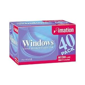 イメーション 3.5インチ2HD フロッピーディスク DOS40枚 MF2HDWIN40KS Win...