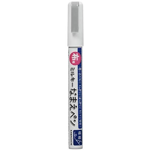 KAWAGUCHI(カワグチ) 布用ミルキーなまえペン ホワイト 11-406