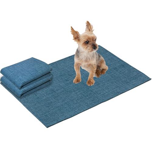 RK ペットマット 防水 撥水マット 2枚セット 猫 犬用 ペットシーツ はっ水 カーペット 滑り止...