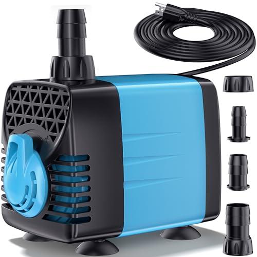 NFESOLAR 水中ポンプ 吐出量1500L/H 最大揚程1.5M ミニポンプ 給水・排水ポンプ ...