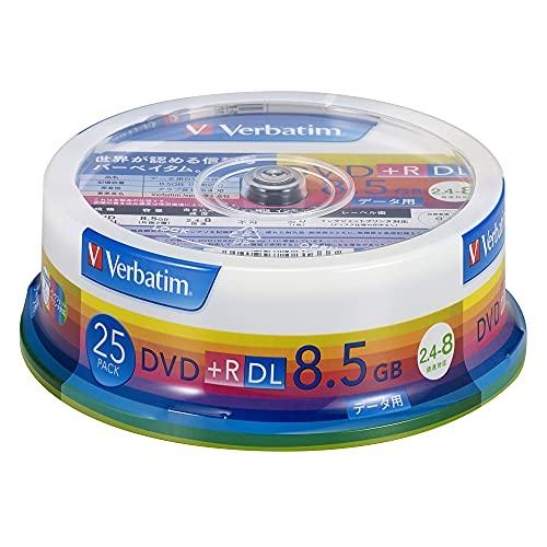 Verbatim バーベイタム 1回記録用 DVD+R DL 8.5GB 25枚 ホワイトプリンタブ...