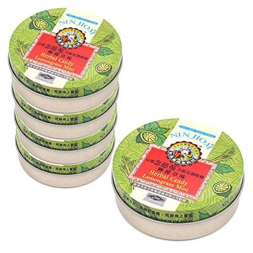 京都念慈菴 ビワのど飴 レモングラス味 喉飴 のどあめ 咽喉糖 ボイスケア 喉ケア 缶入60g x5...