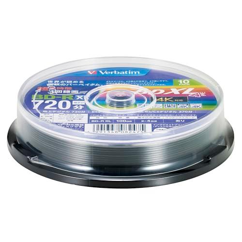 Verbatim バーベイタム 1回録画用 ブルーレイディスク BD-R XL 100GB 10枚 ...