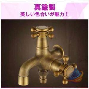 単口水栓 屋外用水栓 北欧風 蛇口 アンティー...の詳細画像4