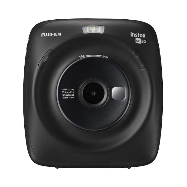 FUJIFILM ハイブリッドインスタントカメラ instax SQUARE SQ20 マットブラッ...