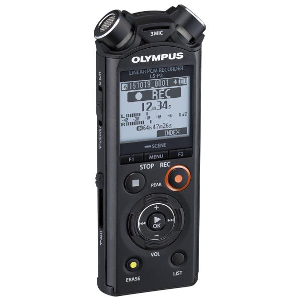 OLYMPUS リニアPCMレコーダー 8GB ハイレゾ対応 LS-P2 ブラック LS-P2 BL...