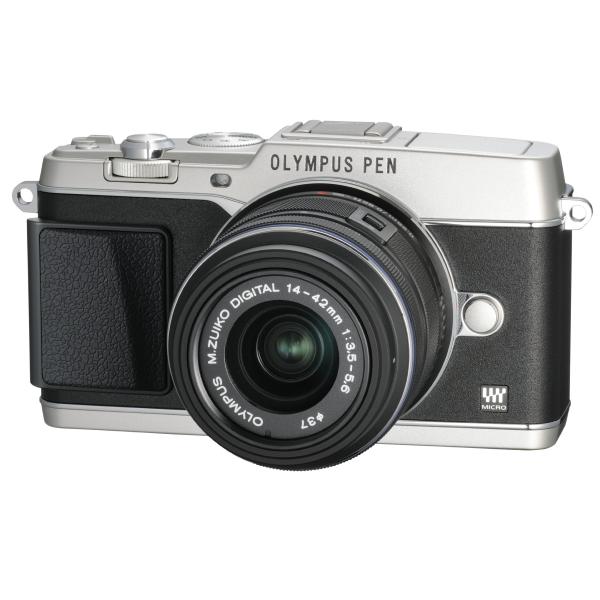 OLYMPUS ミラーレス一眼 PEN E-P5 14-42mm レンズキット(ビューファインダー ...