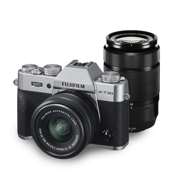 FUJIFILM ミラーレス一眼カメラ X-T30ダブルズームレンズキット シルバー X-T30WZ...