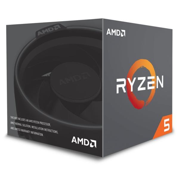 AMD CPU Ryzen 5 2600 with Wraith Stealth cooler YD...