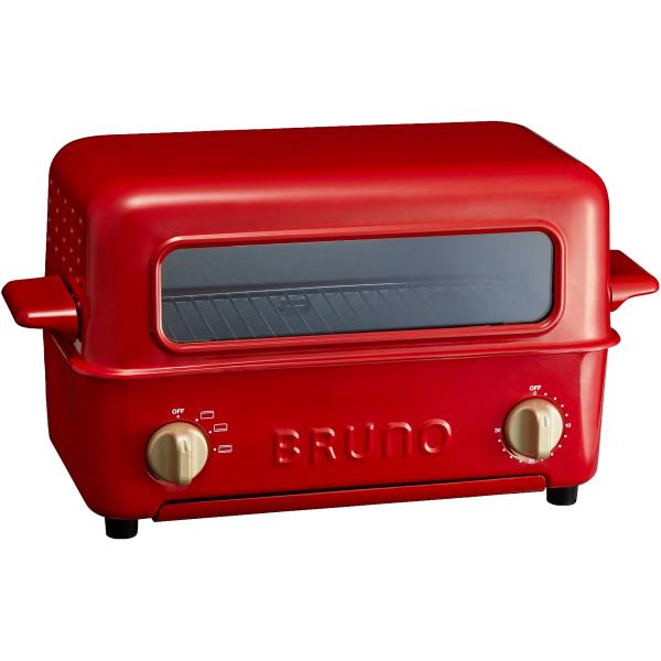 BRUNO ブルーノ トースター グリル 2枚焼き 魚焼き レッド 赤 red BOE033-RD