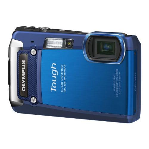 OLYMPUS デジタルカメラ TG-820 ブルー 10m防水 2m耐落下衝撃 -10℃耐低温 耐...