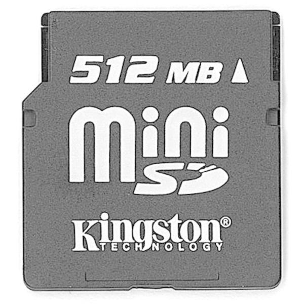 Kingston SDM/512FE miniSDカード 512MB