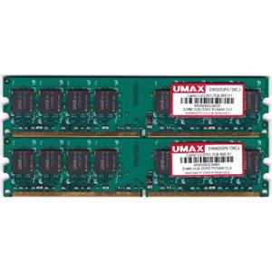 PC2-6400 DDR2-800 2GB*2=4GB デスクトップ用DDR2メモリ UMAX｜kokonararu