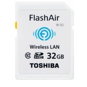 東芝 SDHCメモリーカード FlashAir W-02 32GB｜kokonararu