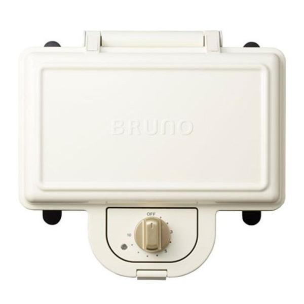 ブルーノ BRUNO ホットサンドメーカー 耳まで焼ける 電気 ダブル ホワイト BOE044-WH