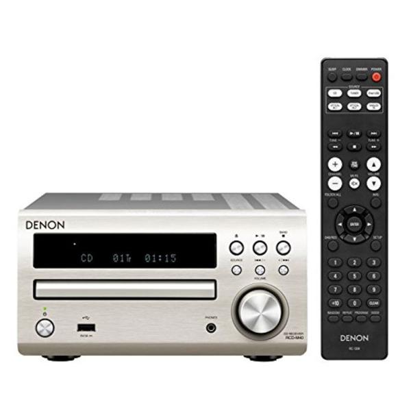 Denon CDレシーバー FLAC/WAV/AAC再生対応 フロントUSB端子/2系統光デジタル入...