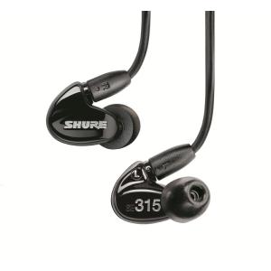 SHURE イヤホン SEシリーズ SE315 カナル型 ブラック SE315-K-J 国内正規品