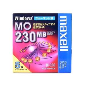 maxell データ用 3.5型MO 230MB Windowsフォーマット 5枚パック MA-M230.WIN.B5P｜kokonararu