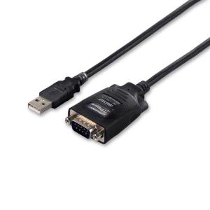 iBUFFALO USBシリアルケーブル(USBtypeA to D-sub9ピン)0.5m ブラックスケルトン BSUSRC0605BS｜kokonararu