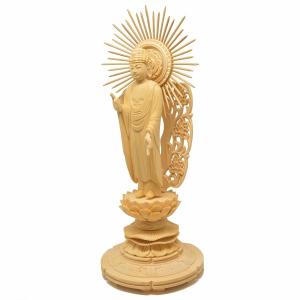 仏像 浄土真宗 本願寺派 西立弥陀如来像 桧木...の詳細画像3
