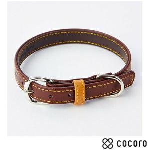 ペティオ Porta レザーカラー M 21mm ブラウン 1個 犬 首輪 リード ハーネス