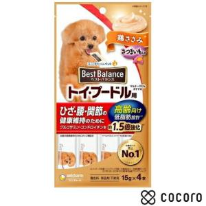 ベストバランスおやつ トイ・プードル用 高齢向け 鶏ささみ 15gx4本 犬 えさ おやつ ペースト レトルト ◆賞味期限 2027年7月