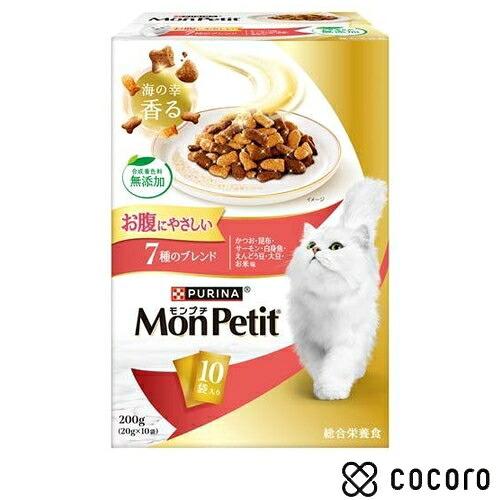 モンプチ ドライ ボックス お腹にやさしい 7種のブレンド(200g) 猫 キャットフード えさ ド...