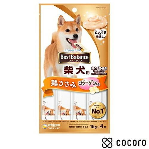 ベストバランス おやつ 柴犬用 ささみ入り 15g×4本 犬 えさ おやつ ペースト レトルト ◆賞...