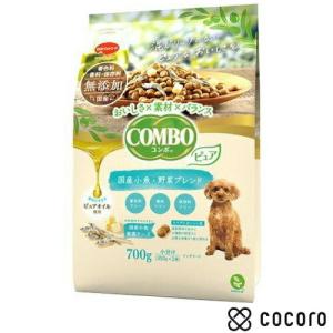 コンボ ドッグ ピュア 小魚 野菜ブレンド 700g 小分け 350g×2袋 無添加 犬 ドッグフード  賞味期限 2023年6月