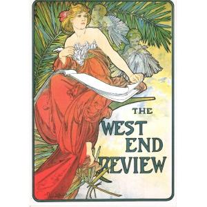 【ドイツ輸入ポストカード】 アルフォンスマリアミュシャ Alfons Maria Mucha 『The west end review』の商品画像