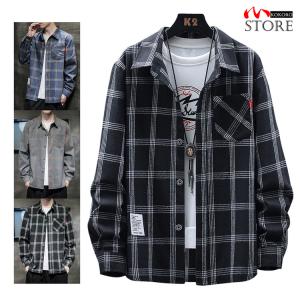 ネルシャツ チェックシャツ カジュアルシャツ トップス 長袖 大きいサイズ 20代 30代 40代 メンズ シャツ 2023 春 新作