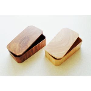 媛ひのき くりぬき弁当箱 「年輪」 M - 角なし お弁当箱 くり抜き 木製 木 ウッド ランチボッ...