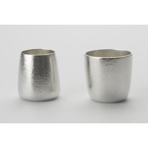 ぐい呑み ふたえ ペア 能作 錫製 重なる 合体する お猪口 酒器 金属