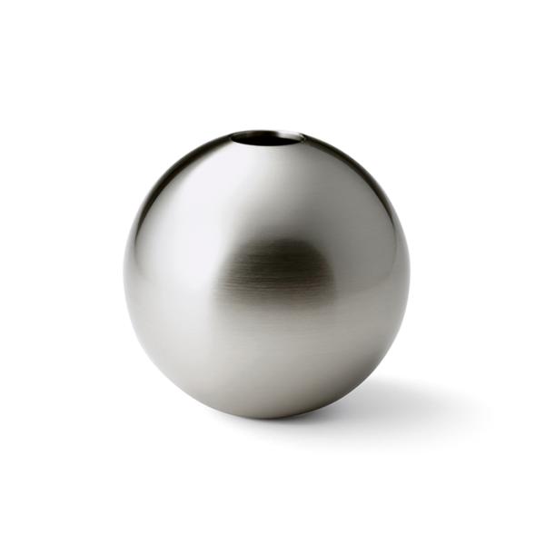 花器 TAMA 銀 L  能作 一輪挿し 切り花 切り花 展示 鉢植え 花瓶 金属 真鍮 銀色 球体...