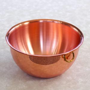 新光金属 穴空きボウル 21cm 純銅製 燕市 燕三条 銅製品 水切りボール 