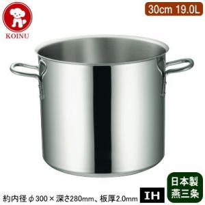 寸胴鍋 日本製 ステンレス IH対応 IH MAESTRO 3層鋼クラッド 24cm 9.5L