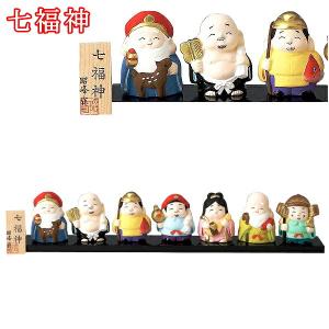 七色大黒天（七福神)　【55×27㎝&約8kg.陶器製】置物.縁起物.レトロレア 七色大黒天（七福神) 【55×27㎝&約8kg.陶器製】置物.縁起物
