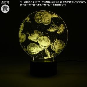 アクリル製LEDライト くらげ 電源 USB ...の詳細画像5