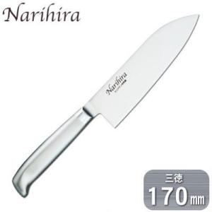 日本製 燕三条製 燕熟の技 オールステンレス 槌目 三徳包丁 180mm 新潟