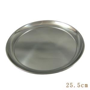 お盆 トレー 日本製 18クローム ステンレス製 丸盆 40.5cm 業務用 洋食