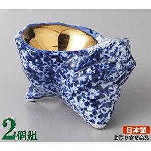 珍味皿 2個組 日本製 金彩サザエ珍味皿 2個 業務用 食器 陶器