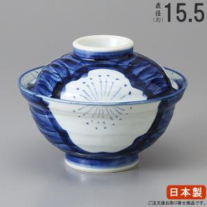 日本製 一珍青十草 蓋付き 丼ぶり 業務用 国産 和食器 陶器 飲食店
