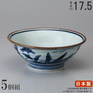 そば どんぶり 日本製 5枚組 石焼アシ丼ぶり6.3×5個 和食器 業務用