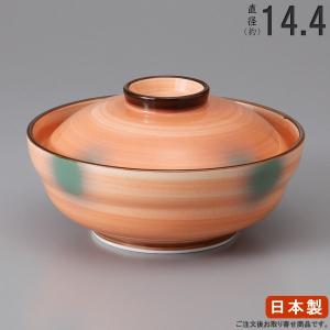 日本製 若草吹京蓋物碗 業務用 食器 和風 陶器 飲食店 料理店 お膳