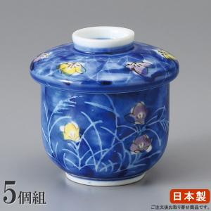 日本製 朱巻円菓子碗 規格 大 業務用 食器 和風 陶器 飲食店 料理店 蓋