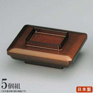 うな重 器 5個組 新溜つや消し内朱新光月丼重箱 5個 日本製 食器 業務