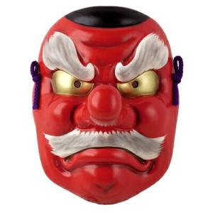 お面 壁掛け用 板付き 吉祥面 お亀 日本製 陶器 面 お多福