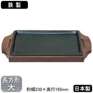 ステーキ皿 鉄板 鉄製 323 ライン型 27cm 日本製 業務用 家庭用 皿 鉄