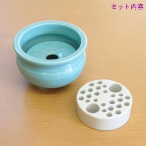 お墓用 線香立て 日本製 穴明付き線香立て 国...の詳細画像1